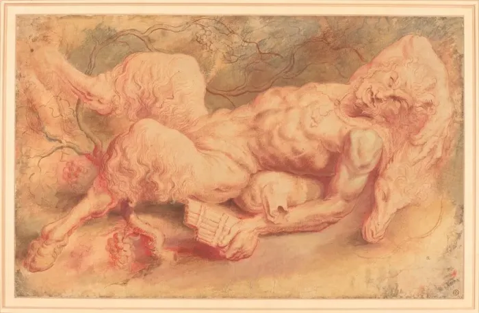 Framed Print : Pan Reclining, possibly c. 1610. Creator: Peter Paul Rubens Framed Print : Pan Reclining, possibly c. 1610. Creator: Peter Paul Rubens