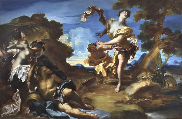 Pan and Syrinx, c.1710. Creator: De Ferrari, Gregorio (1647-1726)