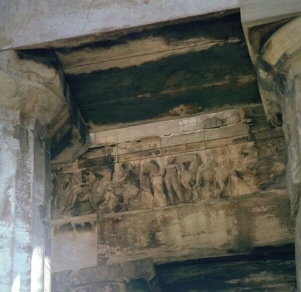 Detail of part of the Panathenaic frieze on the Parthenon, 5th century BC