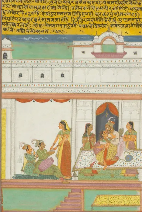 Framed Print : Panchama Ragini, Page from a Jaipur Ragamala Set, 1750 / 70. Creator: Unknown Framed Print : Panchama Ragini, Page from a Jaipur Ragamala Set, 1750 / 70. Creator: Unknown