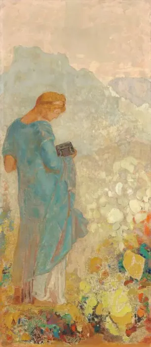 Framed Print : Pandora, 1910 / 1912. Creator: Odilon Redon Framed Print : Pandora, 1910 / 1912. Creator: Odilon Redon