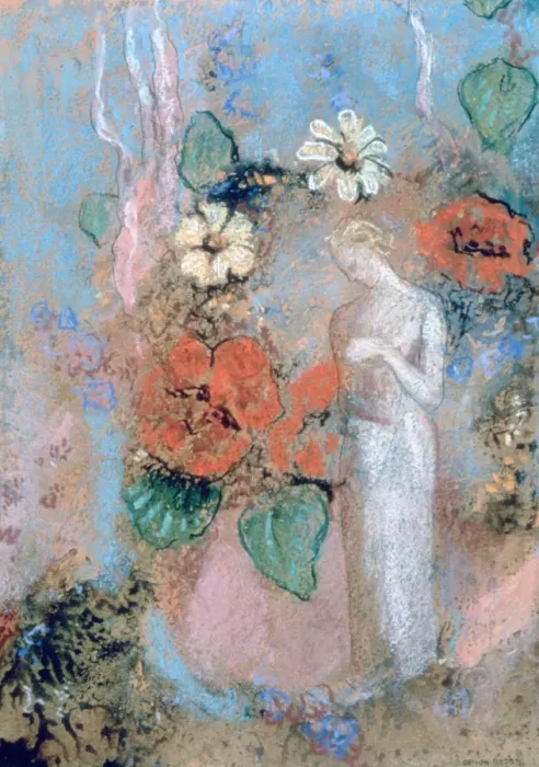 Framed Print : Pandora, c1860-1916. Artist: Odilon Redon Framed Print : Pandora, c1860-1916. Artist: Odilon Redon