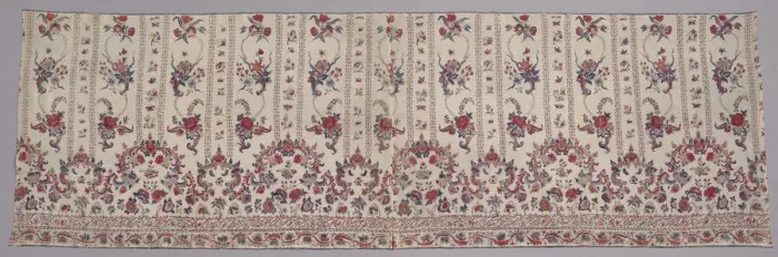 Framed Print : Panel of Chintz for a Skirt, India, 1730-50. Creator: Unknown Framed Print : Panel of Chintz for a Skirt, India, 1730-50. Creator: Unknown