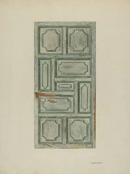 Panel Door, c. 1939. Creator: Angeline Starr