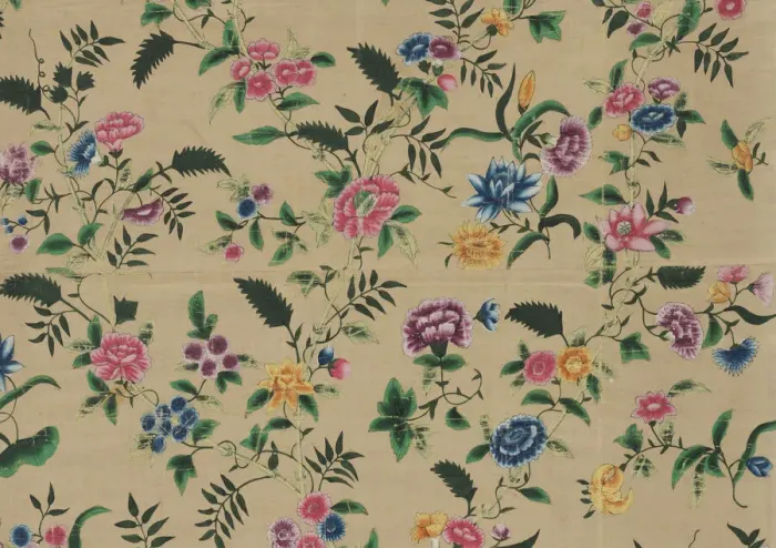 Framed Print : Panel (Dress Fabric), China, 18th century, Qing dynasty (1644-1911). Creator: Unknown Framed Print : Panel (Dress Fabric), China, 18th century, Qing dynasty (1644-1911). Creator: Unknown