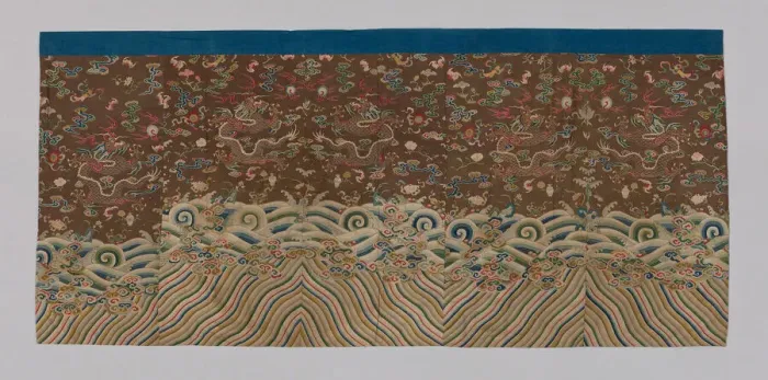 Framed Print : Panel (Dress Fabric), China, Qing dynasty (1644-1911), 1750 / 1800. Creator: Unknown Framed Print : Panel (Dress Fabric), China, Qing dynasty (1644-1911), 1750 / 1800. Creator: Unknown