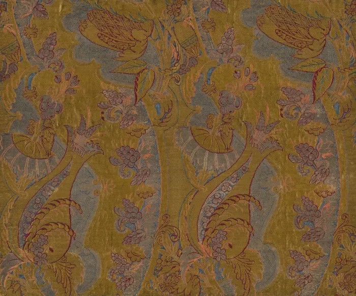 Framed Print : Panel (Dress Fabric), France, c. 1711. Creator: Unknown Framed Print : Panel (Dress Fabric), France, c. 1711. Creator: Unknown