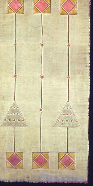 Panel (Dress or Furnishing Fabric), Vienna, 1901. Creator: Josef Maria Olbrich