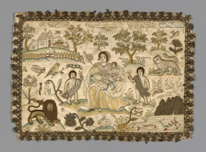 Framed Print : Panel, England, 17th century. Creator: Unknown Framed Print : Panel, England, 17th century. Creator: Unknown
