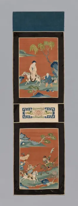 Framed Print : Panel (For a Screen), China, Qing dynasty (1644-1911), 1875 / 1900. Creator: Unknown Framed Print : Panel (For a Screen), China, Qing dynasty (1644-1911), 1875 / 1900. Creator: Unknown