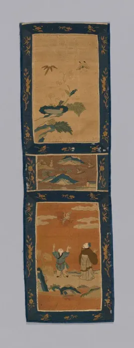 Framed Print : Panel (For a Screen), China, Qing dynasty (1644-1911), 1875 / 1900. Creator: Unknown Framed Print : Panel (For a Screen), China, Qing dynasty (1644-1911), 1875 / 1900. Creator: Unknown