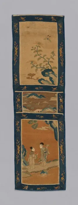 Framed Print : Panel (For a Screen), China, Qing dynasty (1644-1911), 1875 / 1900. Creator: Unknown Framed Print : Panel (For a Screen), China, Qing dynasty (1644-1911), 1875 / 1900. Creator: Unknown