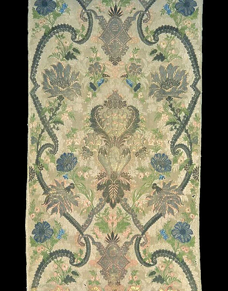 Panel (formerly a Curtain from a Sedan Chair), France, c. 1720. Creator: Unknown
