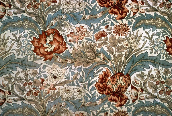 Panel (Formerly a Furnishing Textile), England, c. 1895  /  1900