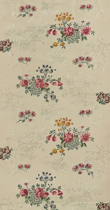 Framed Print : Panel (From a Dress), England, c. 1745 / 46. Creator: Unknown Framed Print : Panel (From a Dress), England, c. 1745 / 46. Creator: Unknown