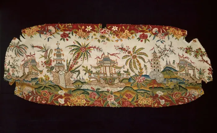 Framed Print : Panel (From a Settee), England, 1745 / 55. Creator: Unknown Framed Print : Panel (From a Settee), England, 1745 / 55. Creator: Unknown