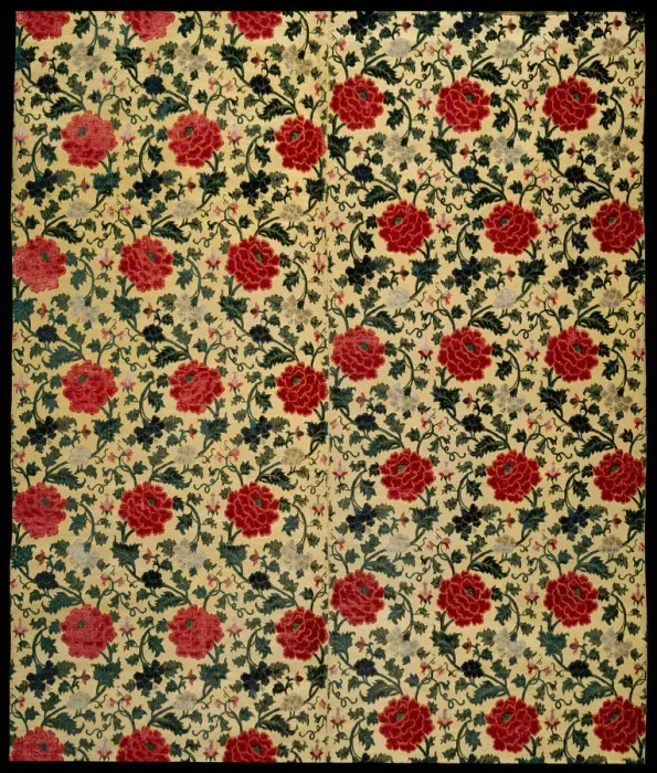 Framed Print : Panel (Furnishing Fabric), China, Qing dynasty (1644-1911), 1750 / 1800. Creator: Unknown Framed Print : Panel (Furnishing Fabric), China, Qing dynasty (1644-1911), 1750 / 1800. Creator: Unknown