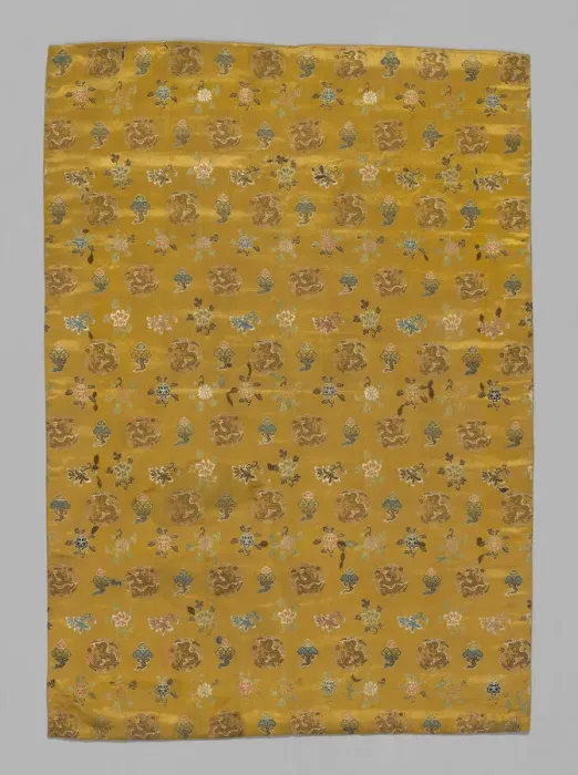 Framed Print : Panel (Furnishing Fabric), China, Qing dynasty(1644-1911), 1800 / 50. Creator: Unknown Framed Print : Panel (Furnishing Fabric), China, Qing dynasty(1644-1911), 1800 / 50. Creator: Unknown