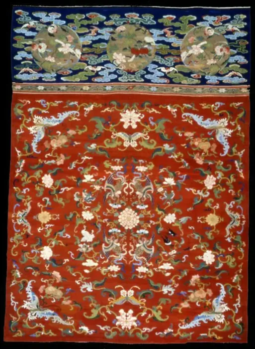 Framed Print : Panel (Furnishing Fabric), China, Ming dynasty(1368-1644) / Qing dynasty (1644-1911) Framed Print : Panel (Furnishing Fabric), China, Ming dynasty(1368-1644) / Qing dynasty (1644-1911)