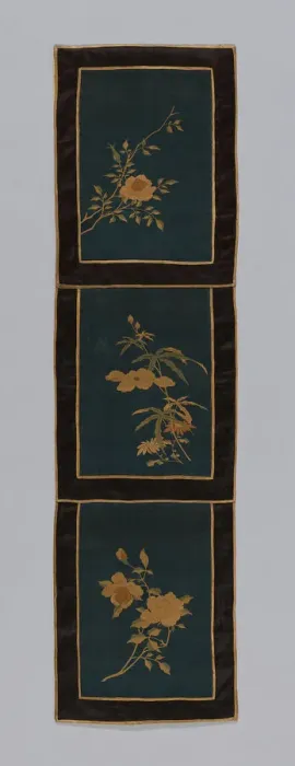 Framed Print : Panel (Furnishing Fabric), China, Qing dynasty (1644-1911), 1875 / 1900. Creator: Unknown Framed Print : Panel (Furnishing Fabric), China, Qing dynasty (1644-1911), 1875 / 1900. Creator: Unknown