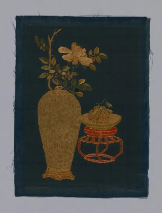 Framed Print : Panel (Furnishing Fabric), China, Kangxi Period, Qing dynasty (1644-1911), 1800 / 50 Framed Print : Panel (Furnishing Fabric), China, Kangxi Period, Qing dynasty (1644-1911), 1800 / 50