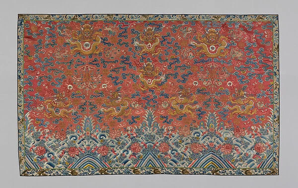 Panel (Furnishing Fabric), China, Qing Dynasty, (1644-1911), 1840  /  70. Creator: Unknown