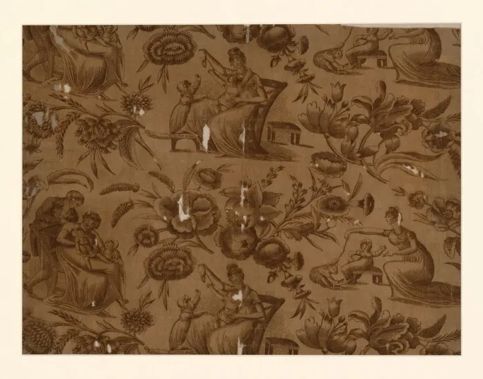Framed Print : Panel (Furnishing Fabric), England, 1801 / 25. Creator: Unknown Framed Print : Panel (Furnishing Fabric), England, 1801 / 25. Creator: Unknown