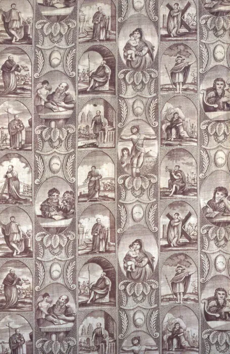 Framed Print : Panel (Furnishing Fabric), England, 1825-1875. Creator: Unknown Framed Print : Panel (Furnishing Fabric), England, 1825-1875. Creator: Unknown
