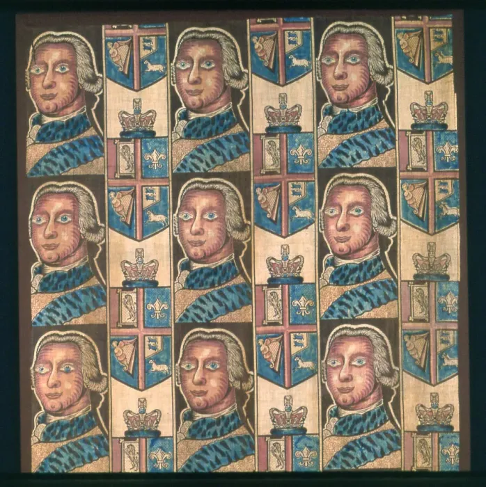 Framed Print : Panel (Furnishing Fabric), England, c. 1760. Creator: Unknown Framed Print : Panel (Furnishing Fabric), England, c. 1760. Creator: Unknown