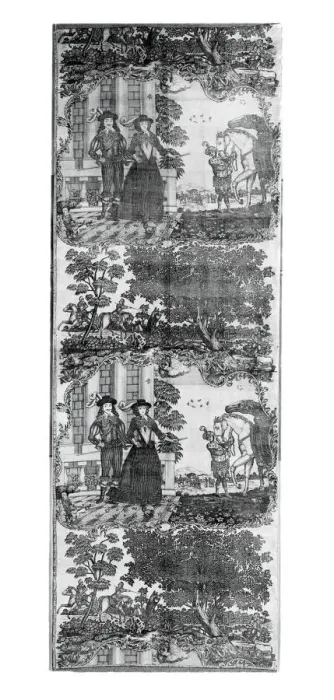 Framed Print : Panel (Furnishing Fabric), England, c. 1785. Creator: Sir Robert Peel and Co Framed Print : Panel (Furnishing Fabric), England, c. 1785. Creator: Sir Robert Peel and Co