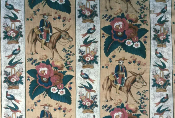 Framed Print : Panel (Furnishing Fabric), England, c. 1850. Creator: Unknown Framed Print : Panel (Furnishing Fabric), England, c. 1850. Creator: Unknown
