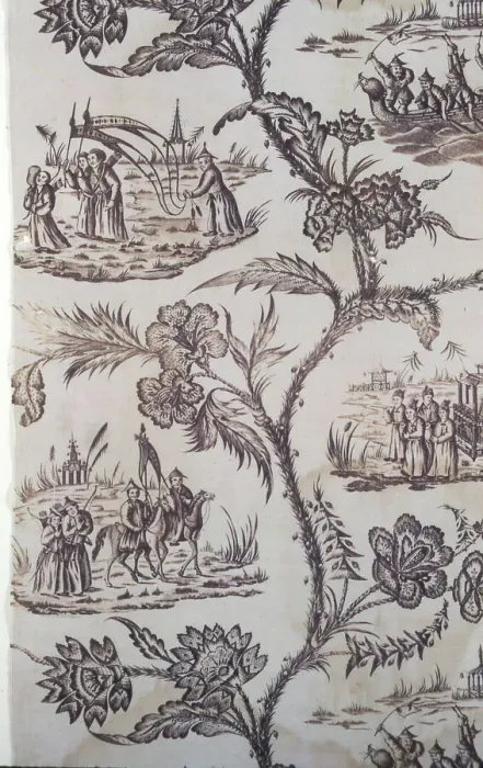 Framed Print : Panel (Furnishing Fabric), England, c. 1770 / 80. Creator: Unknown Framed Print : Panel (Furnishing Fabric), England, c. 1770 / 80. Creator: Unknown