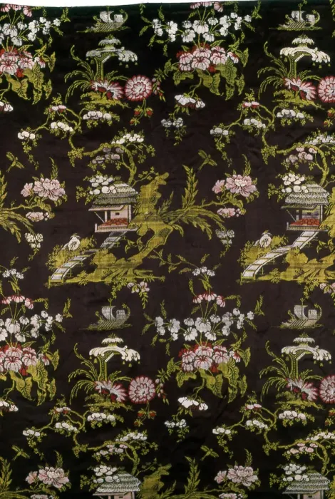 Framed Print : Panel (Furnishing Fabric), France, 1760s. Creator: Unknown Framed Print : Panel (Furnishing Fabric), France, 1760s. Creator: Unknown