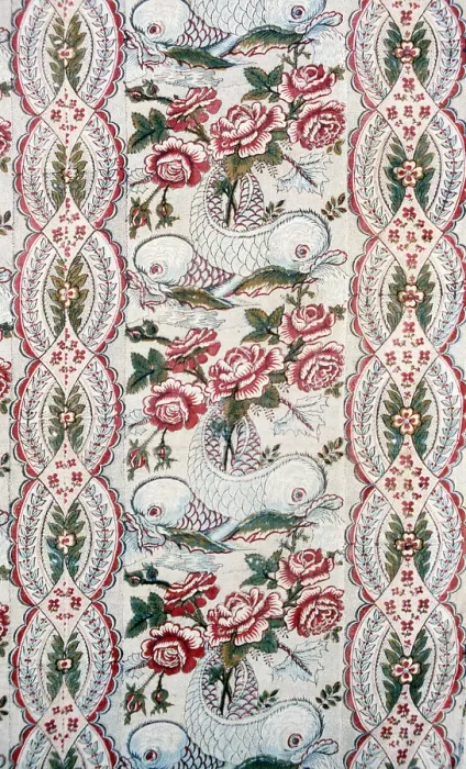 Framed Print : Panel (Furnishing Fabric), France, 1770 / 82. Creator: Unknown Framed Print : Panel (Furnishing Fabric), France, 1770 / 82. Creator: Unknown
