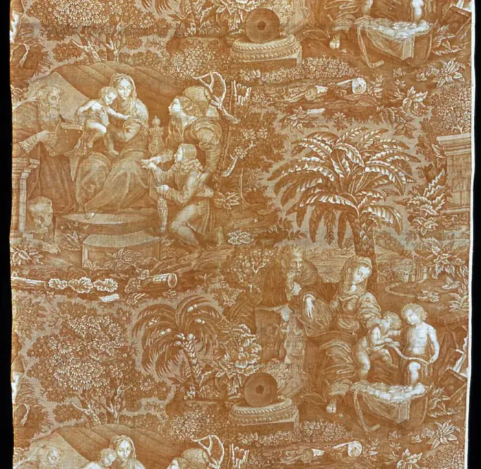 Framed Print : Panel (Furnishing Fabric), France, 1825 / 75. Creator: Unknown Framed Print : Panel (Furnishing Fabric), France, 1825 / 75. Creator: Unknown