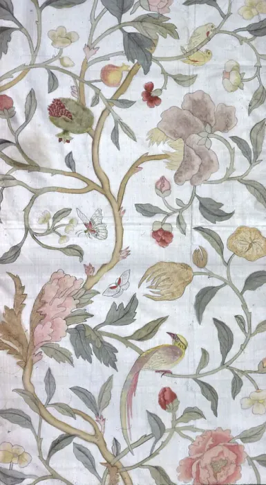 Framed Print : Panel (Furnishing Fabric), France, 18th century. Creator: Unknown Framed Print : Panel (Furnishing Fabric), France, 18th century. Creator: Unknown