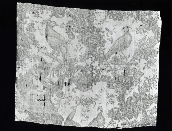 Framed Print : Panel (Furnishing Fabric), Middlesex, 1765 / 75. Creator: Bromley Hall Framed Print : Panel (Furnishing Fabric), Middlesex, 1765 / 75. Creator: Bromley Hall