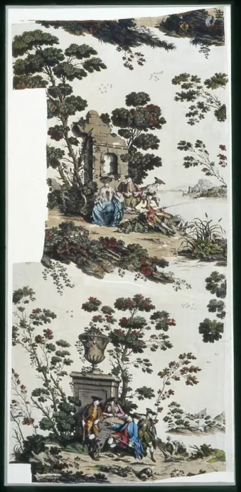 Framed Print : Panel (Furnishing Fabric), Middlesex, 1769. Creator: Robert Jones and Co Framed Print : Panel (Furnishing Fabric), Middlesex, 1769. Creator: Robert Jones and Co