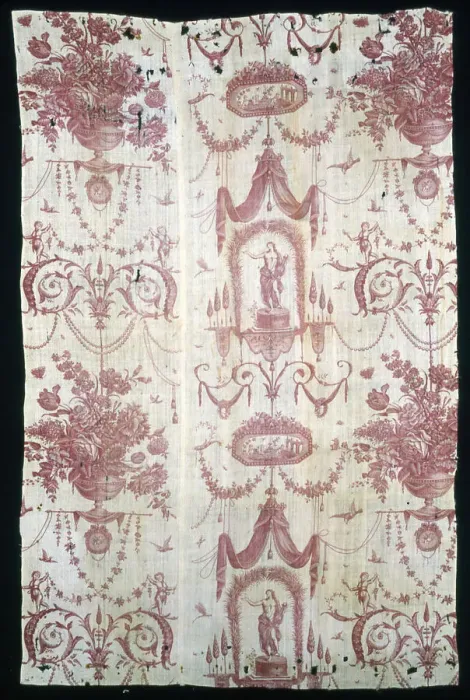 Framed Print : Panel (Furnishing Fabric), Nantes, 1785 / 90. Creator: Unknown Framed Print : Panel (Furnishing Fabric), Nantes, 1785 / 90. Creator: Unknown