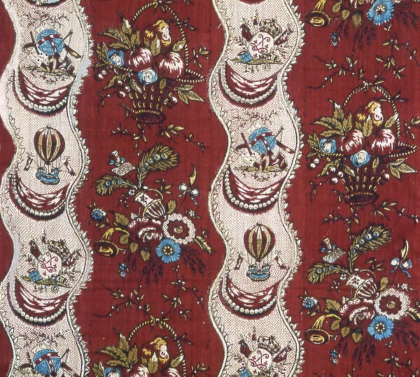 Panel (Furnishing Fabric), Nantes, c. 1785. Creator: Unknown