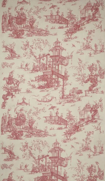 Framed Print : Panel (Furnishing Fabric), Nantes, c. 1786. Creator: Unknown Framed Print : Panel (Furnishing Fabric), Nantes, c. 1786. Creator: Unknown