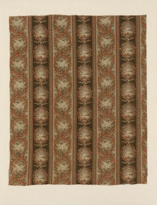 Framed Print : Panel (Furnishing Fabric), New Hampshire, c. 1876. Creator Framed Print : Panel (Furnishing Fabric), New Hampshire, c. 1876. Creator