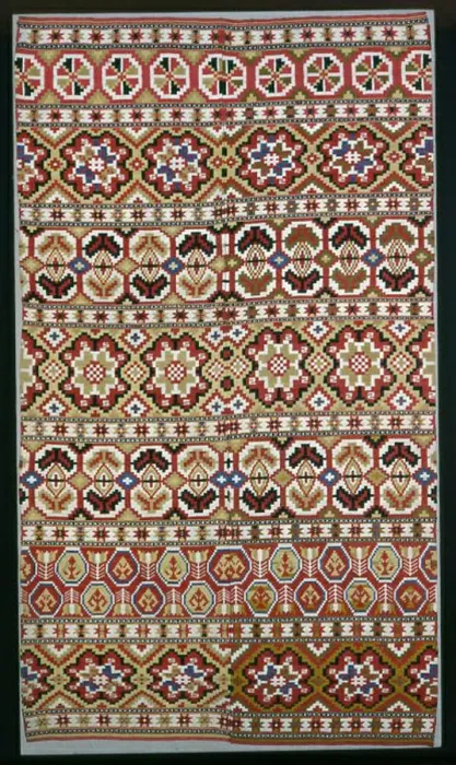 Framed Print : Panel (Furnishing Fabric), Sweden, 19th century. Creator: Unknown Framed Print : Panel (Furnishing Fabric), Sweden, 19th century. Creator: Unknown