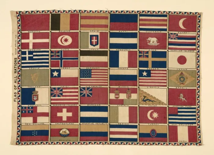 Framed Print : Panel (Furnishing Fabric), United States, 1876. Creator: Unknown Framed Print : Panel (Furnishing Fabric), United States, 1876. Creator: Unknown