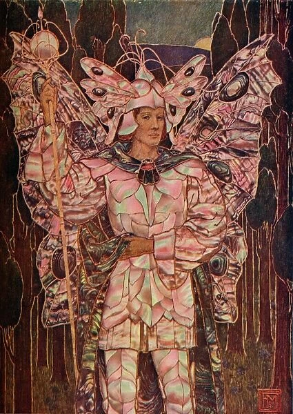 Panel in Gesso and Mother-O'-Pearl, c1901. Artist: Frederick Marriott