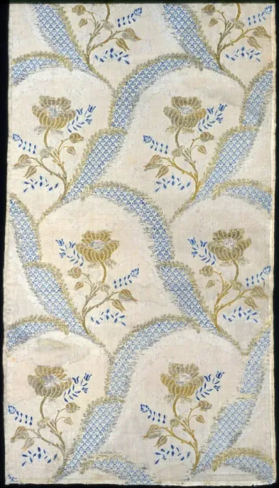 Framed Print : Panel (Intended as Dress Fabric), France, 1760s. Creator: Unknown Framed Print : Panel (Intended as Dress Fabric), France, 1760s. Creator: Unknown