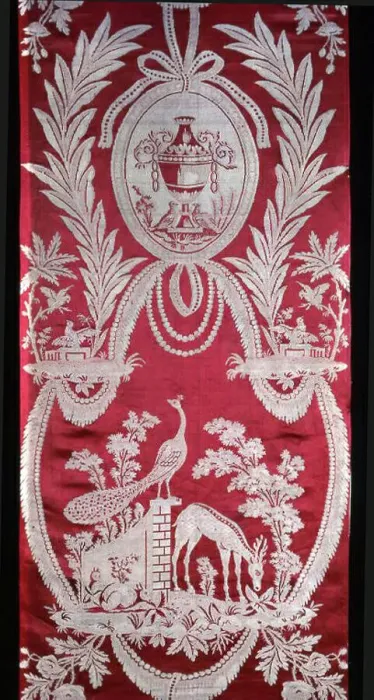 Framed Print : Panel, Lyon, 1790s, Directoire period. Creator: Unknown Framed Print : Panel, Lyon, 1790s, Directoire period. Creator: Unknown