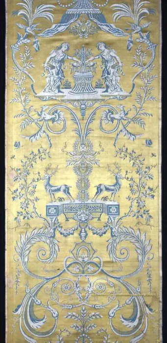 Framed Print : Panel, Lyon, Directoire period, c. 1785. Creator: Unknown Framed Print : Panel, Lyon, Directoire period, c. 1785. Creator: Unknown