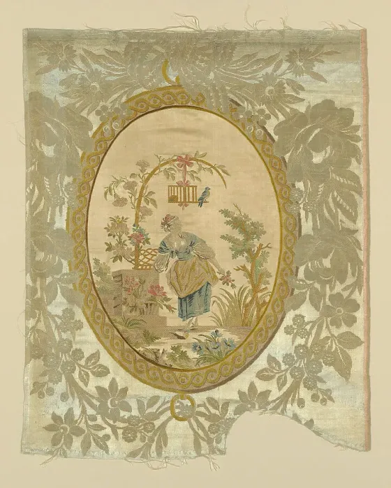 Framed Print : Panel, Lyon, Louis XVI period, 1750 / 75. Creator: Philippe de Lasalle Framed Print : Panel, Lyon, Louis XVI period, 1750 / 75. Creator: Philippe de Lasalle