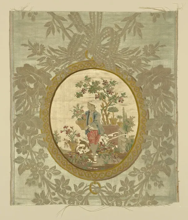 Framed Print : Panel, Lyon, Louis XVI period, 1750 / 75. Creator: Philippe de Lasalle Framed Print : Panel, Lyon, Louis XVI period, 1750 / 75. Creator: Philippe de Lasalle
